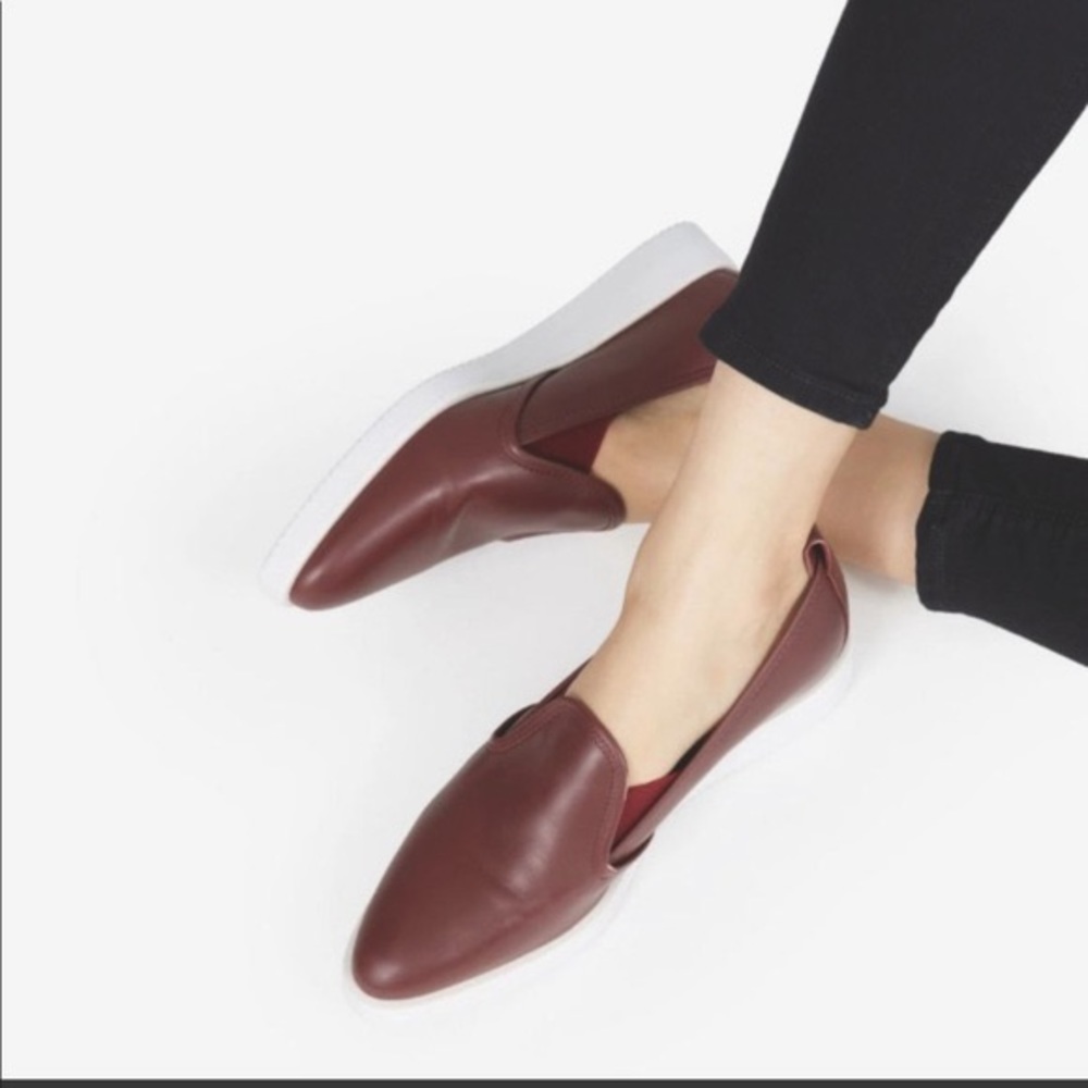Everlane | The Leather Street Shoe in Oxblood Red